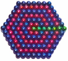 pavage hexagonal avec des billes aimant&eacute;es 
